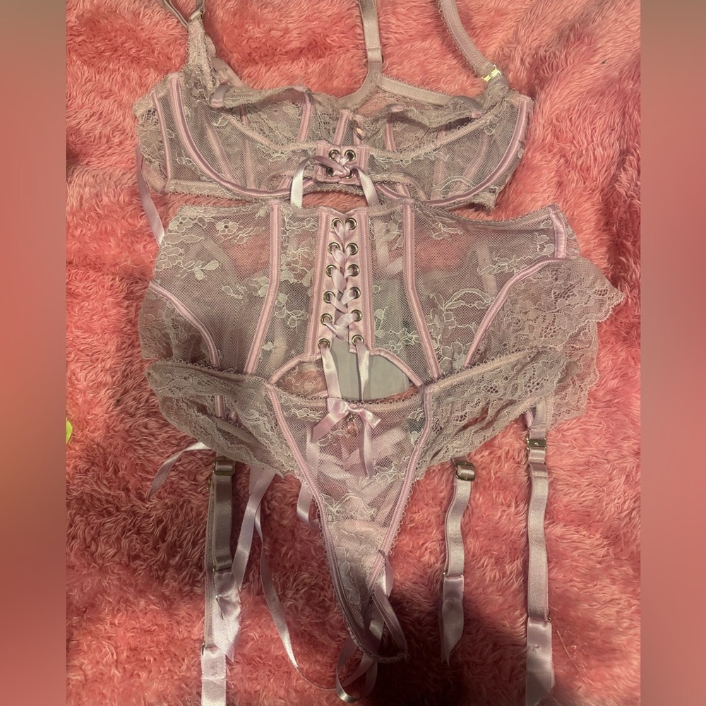 Honey Birdette Set (bra, garter, panty)